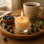 Inlief  Blueberry Soy-Blend Votive Candle Glass – 50 gm (1 Pc)