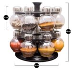 Multipurpose Revolving Plastic Spice Rack Set (16pcs) - Image 5