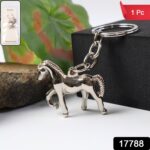 Premium Metallic Horse Shape Keychain (1 Pc) - Image 2