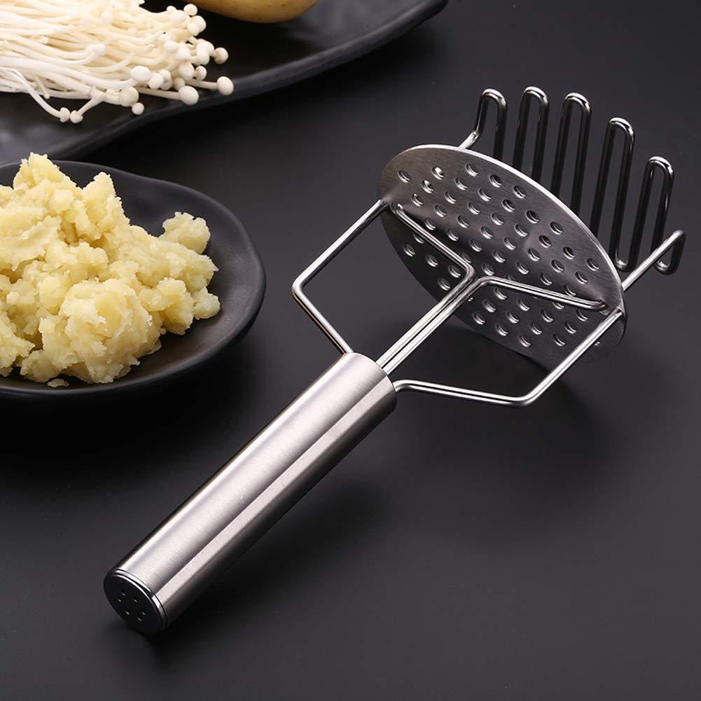 61MzUhCwuIL. SL1001 74a610ee 3437 4a5b a6e2 5c7f4a3ab6ee Stainless Steel Hand (Mash for Dal / Vegetable / Potato / Baby Food / pav bhaji) - Image 1