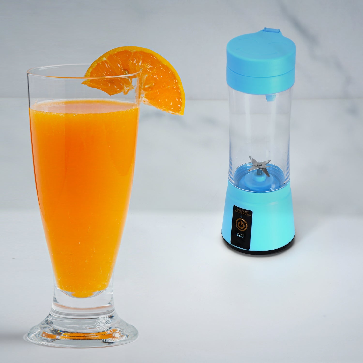 Portable USB Rechargeable 6-Blade Juicer Blender