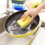 Liquid Soap Dispenser on Countertop with Sponge Holder For Pet - Image 3