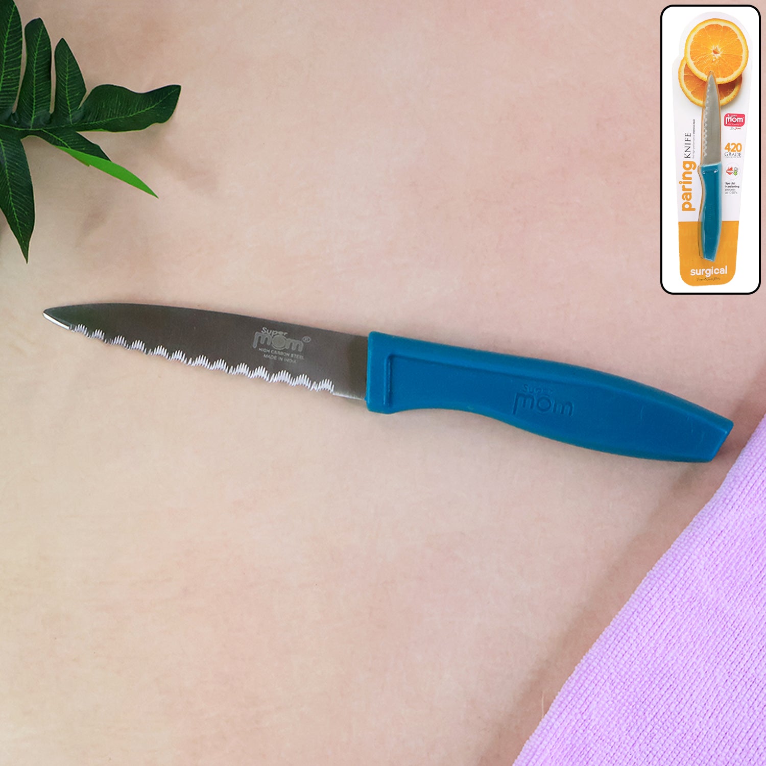 Supermom Premium Stainless Steel Paring Knife, Chhari (1 Pc)