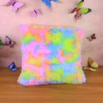 Soft Plush Multicolor Rainbow Cushion Pillow (1 Pc) - Image 3