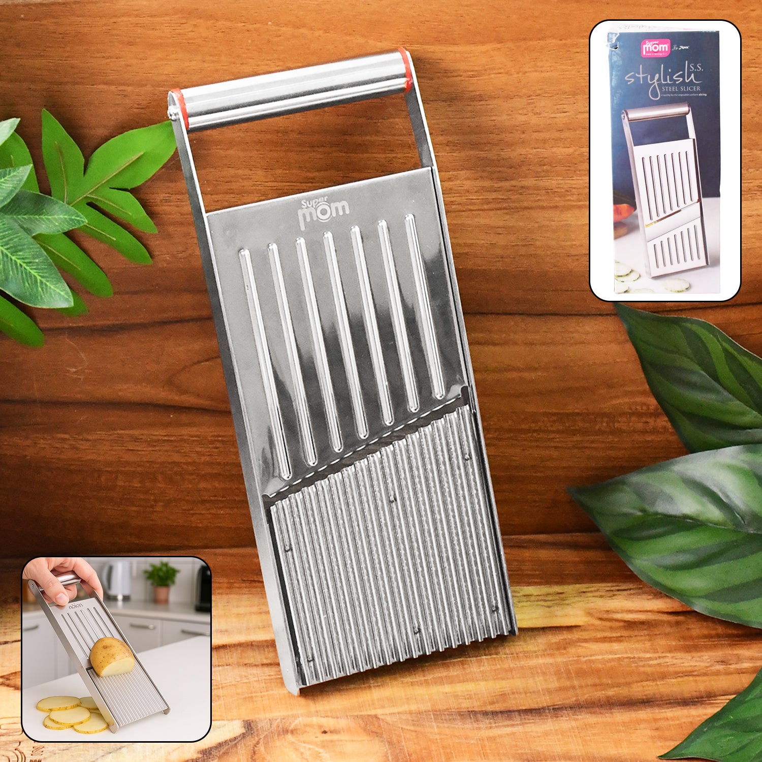 Supermom Stylish Stainless Steel Vegetable & Fruit Slicer