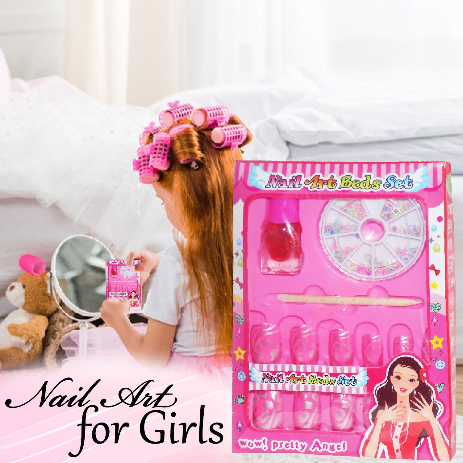 Nail Art Studio Manicure Set for Girls (Pack of 15)