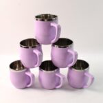 Apex Chit-Chat Double Wall Stainless Steel Mug Set (6Pc/200ml) Approx - Image 3